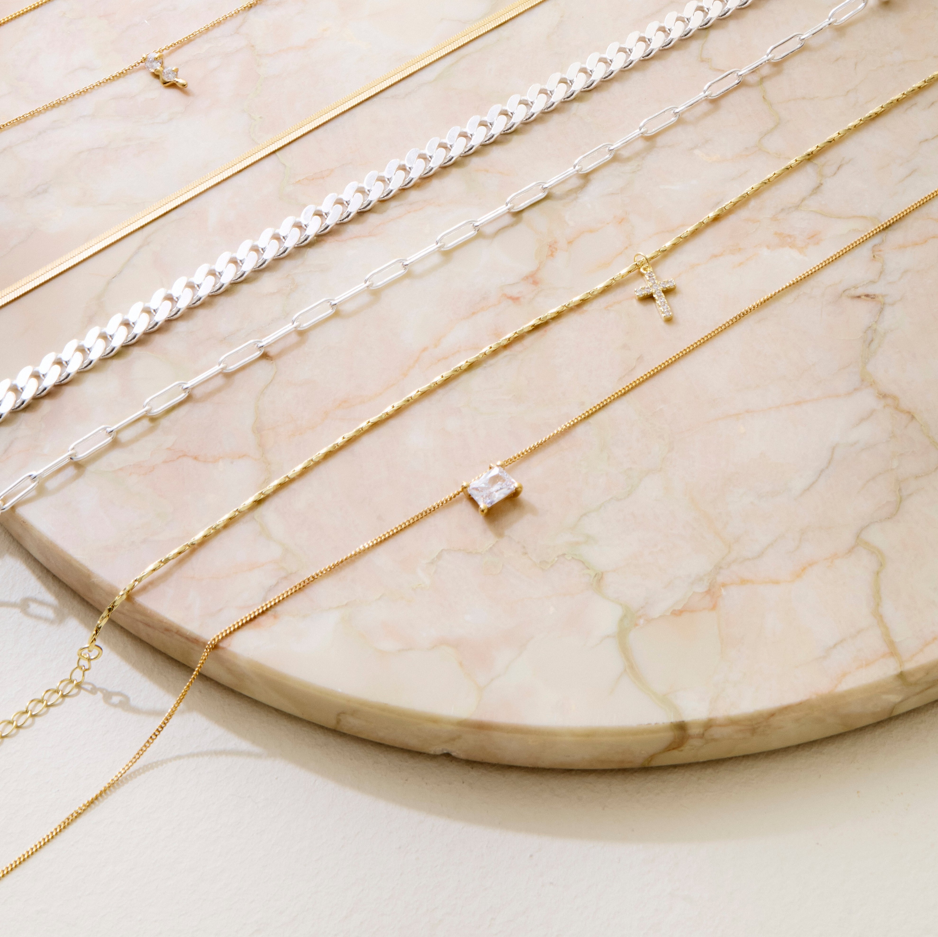 Roppongi Drop halskæde - forgyldt